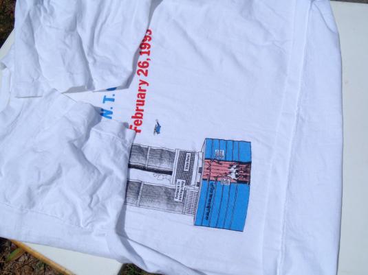 Vintage 1993 World Trade Center Bombing White T-Shirt XL