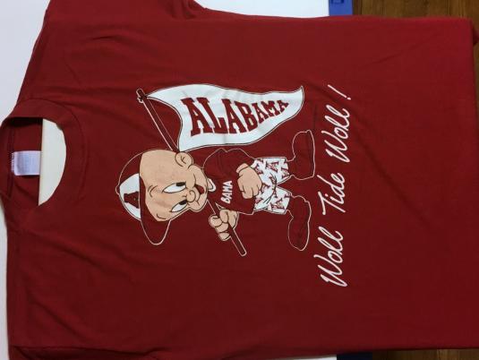 Vintage 1980s University of Alabama Elmer Fudd T-Shirt L