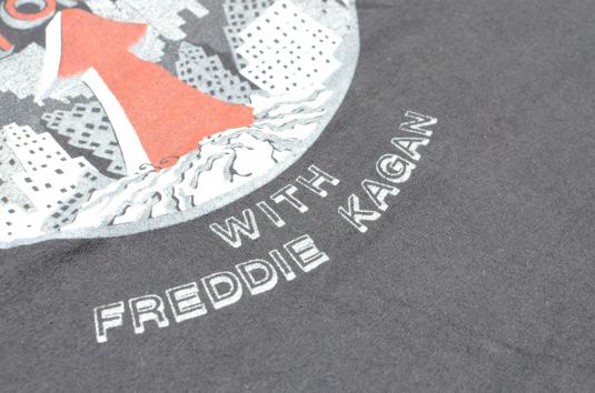 Vintage 1970s UpTown Freddie Kagan Black Band T Shirt M/L