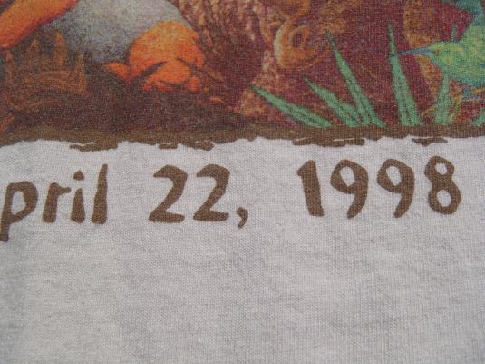 Vintage 1998 Disney Animal Kingdom Opening Beige T Shirt L