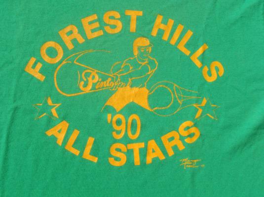 Vintage 1980s Green Forest Hills Pinto League Tampa FL T-Shirt L
