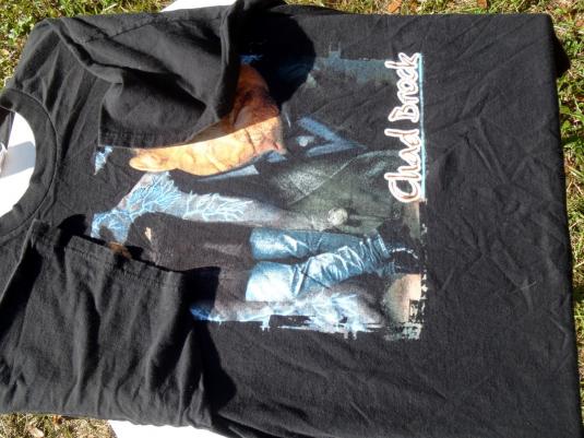 Vintage 1990s Chad Brock Country Concert Tour Black T-Shirt