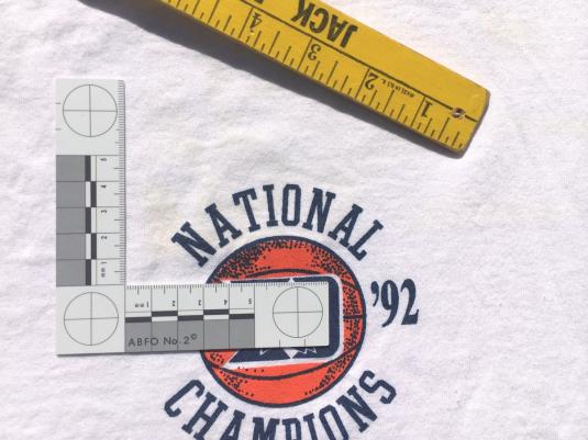Vintage 1991 Duke University NCAA Basketball White T-Shirt