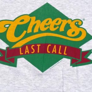 Vintage NOS 1990s Gray Cheers Last Call Television T Shirt L