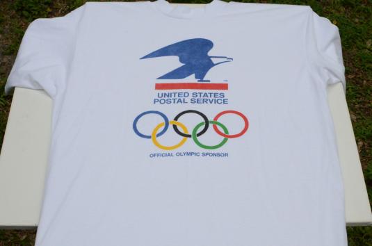 Vintage 1980s USPS Olympics T-Shirt L