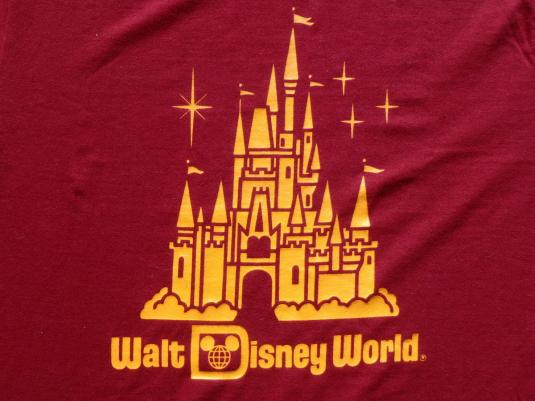 Vintage 1980s Walt Disney World Garnet Souvenir T-Shirt M/L