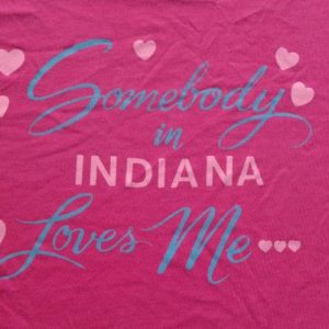Vintage 1980s Someone Indiana Loves Me Souvenir T-Shirt M/L