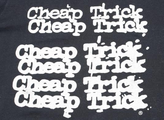 Vintage 1982 Cheap Trick Concert Tour Black T Shirt M