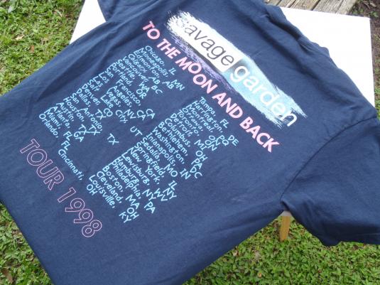 Vintage 1998 Savage Garden Tour Navy Blue Cotton T-Shirt L