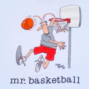 Vintage 1988 White Mr. Basketball Jim Benton T Shirt XL