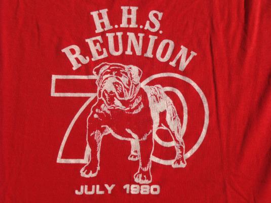 Vintage 1980 Hillsborough High School Reunion T-Shirt L