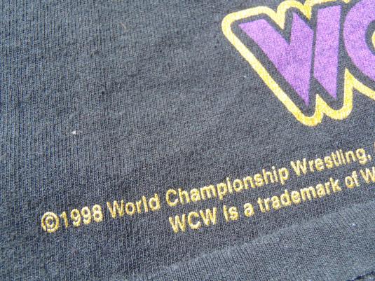 Vintage 1998 WCW 4 Horsemen Wrestling Black T Shirt XL