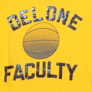 Vintage 1970s Delone Catholic High School Yellow T-Shirt L