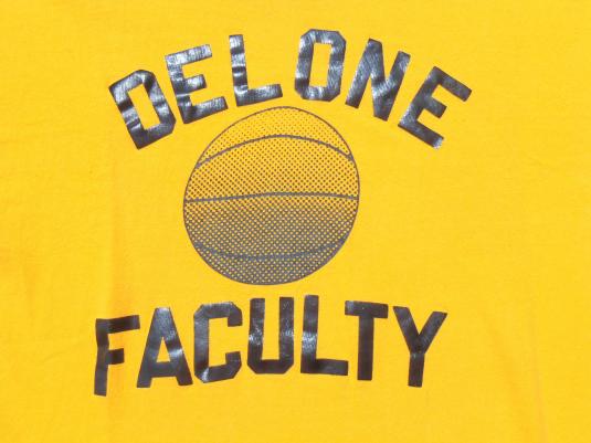 Vintage 1970s Delone Catholic High School Yellow T-Shirt L