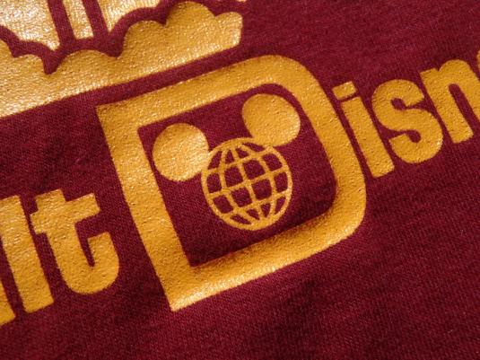 Vintage 1980s Walt Disney World Garnet Souvenir T-Shirt M/L