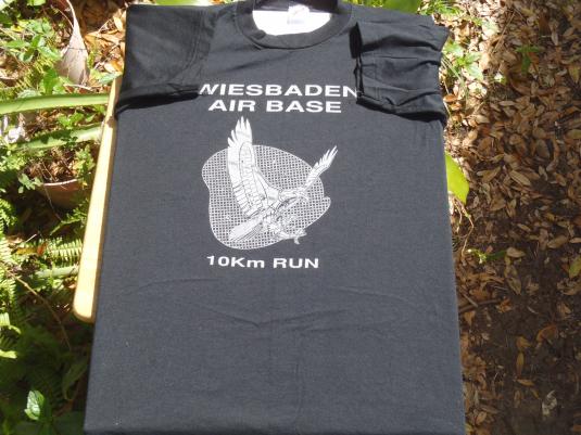 Vintage 1980s Wiesbaden Air Base 5K Run T-Shirt M