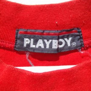 Vintage 1990s Playboy Genuine Product Red T Shirt L/XL
