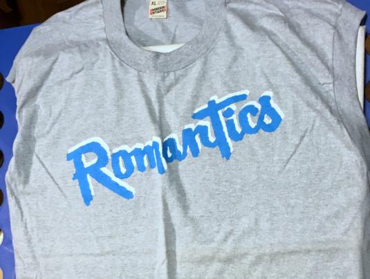 Vintage 1980s The Romantics Gray Muscle T-Shirt XL