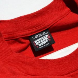 Vintage 1980s Worlds Best Grandpa Red Graphic T-Shirt L