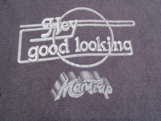 Vintage 1980s Navy Mantrap Hair Salon T-Shirt M