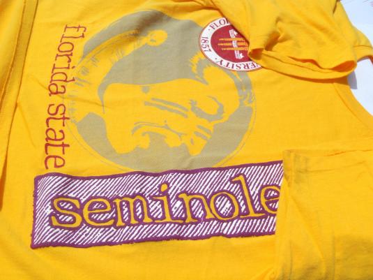 Vintage 1990s Gold Florida State Seminoles T-Shirt L