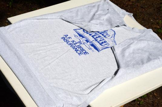 Vintage 1990s Kilbride Insurance Heather Gray T-Shirt XL