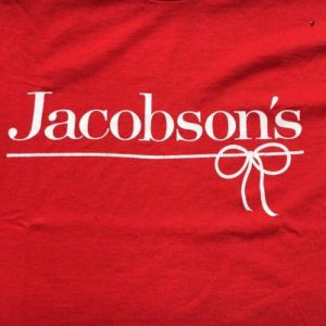 Vintage 1980s Jacobson's Department Store Red T-Shirt S