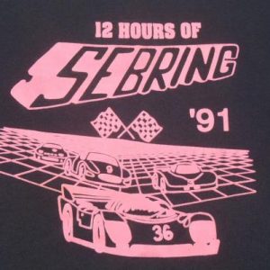 Vintage 1991 Sebring Florida Racing T-Shirt L