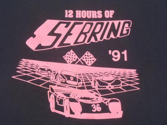 Vintage 1991 Sebring Florida Racing T-Shirt L