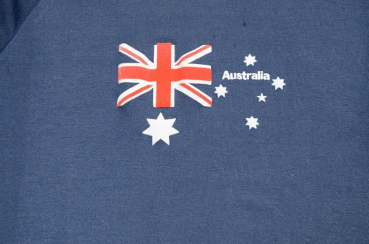 Vintage 1980s Australia Tourist Navy Jersey T-Shirt L/XL