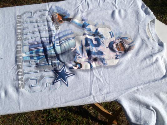 Vintage 1990s Deion Sanders Dallas Cowboys NFL T-Shirt M