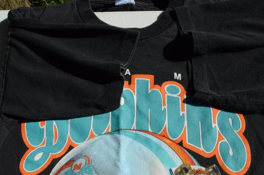 Vintage 1991 Miami Dolphins Black T-Shirt L