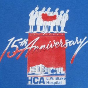 Vintage 1988 Blake Hospital 15th Anniversary T-Shirt L/XL