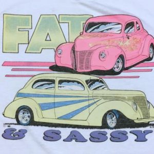 Vintage 1980s Ford Coupe Roadsters Fat Sassy Car T-Shirt M