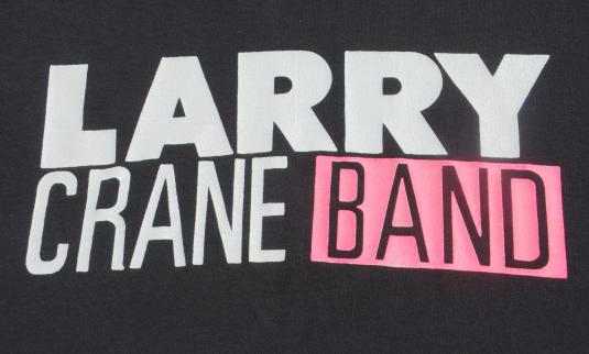 Vintage 1990s Larry Crane Band Black Cotton T ShirtL