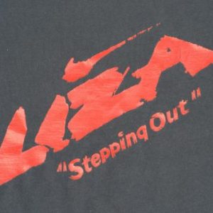 Vintage 1991 Navy Blue Liza Stepping Out Movie T Shirt L