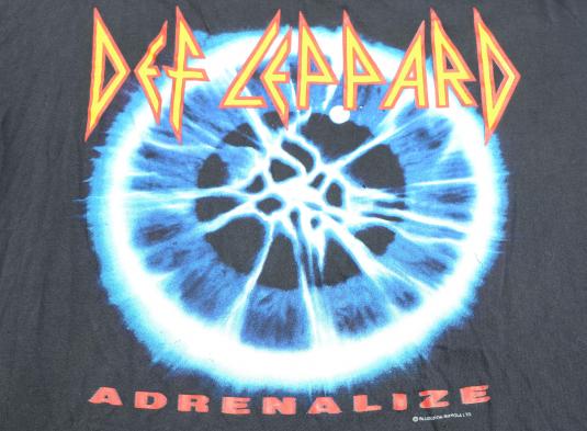 Vintage 1992 Def Leppard European Tour Black T Shirt XL