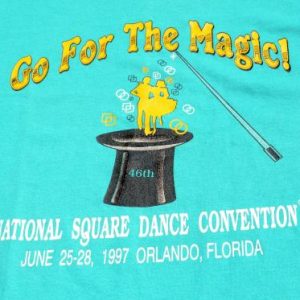 Vintage 1997 Square Dance Convention Teal T Shirt XXL