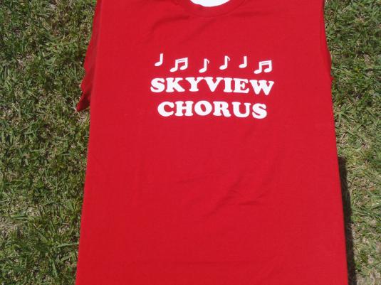 Vintage 1990s Skyview Chorus Red T-Shirt M