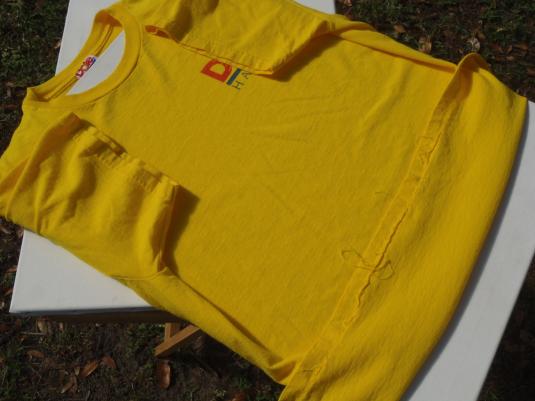 Vintage 1990s Dole Pineapple Yellow Cotton T Shirt L