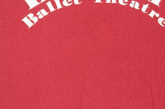 Vintage 1980s Burklyn Ballet Red T-Shirt L