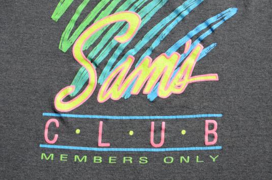 Vintage 1980s Sam’s Club Thin Black T-Shirt XL