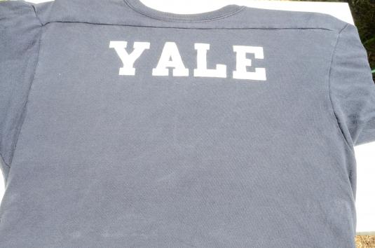 Vintage 1980s Yale University Long Sleeved Jersey T Shirt L