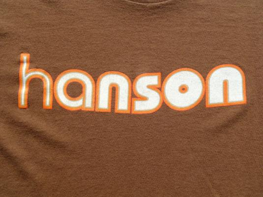 Vintage 1997 Brown Hanson Cotton T Shirt L