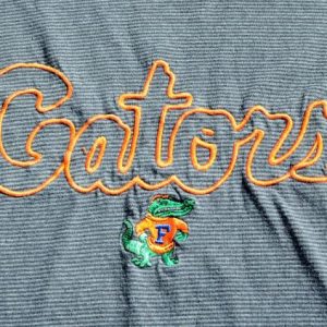 Vintage 1980s Florida Gators Blue Striped T-Shirt L