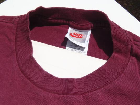 Vintage 1990s Garnet Gold FSU Nike Logo Cotton T-Shirt XXL