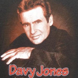 Vintage 1998 Davy Jones Concert Tour Black Cotton T Shirt XL