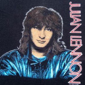 Vintage 1985 Julian Lennon Black Concert Tour Cotton T-Shirt