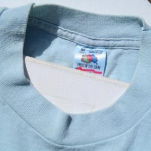 Vintage 1990s Degree Deodorant Blue Cotton T-Shirt M