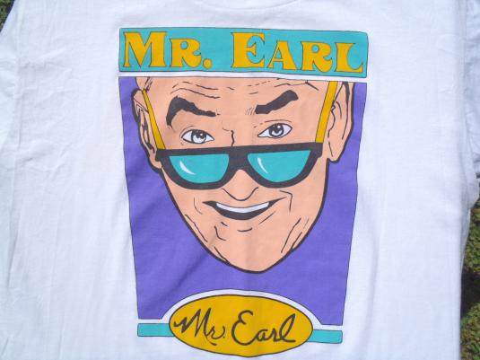 Vintage 1990s Mr. Earl The School Prize Guy White T Shirt L